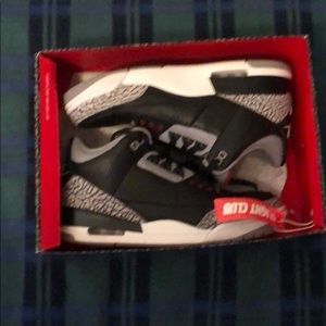 Air Jordan 3 Black Cement Size 10